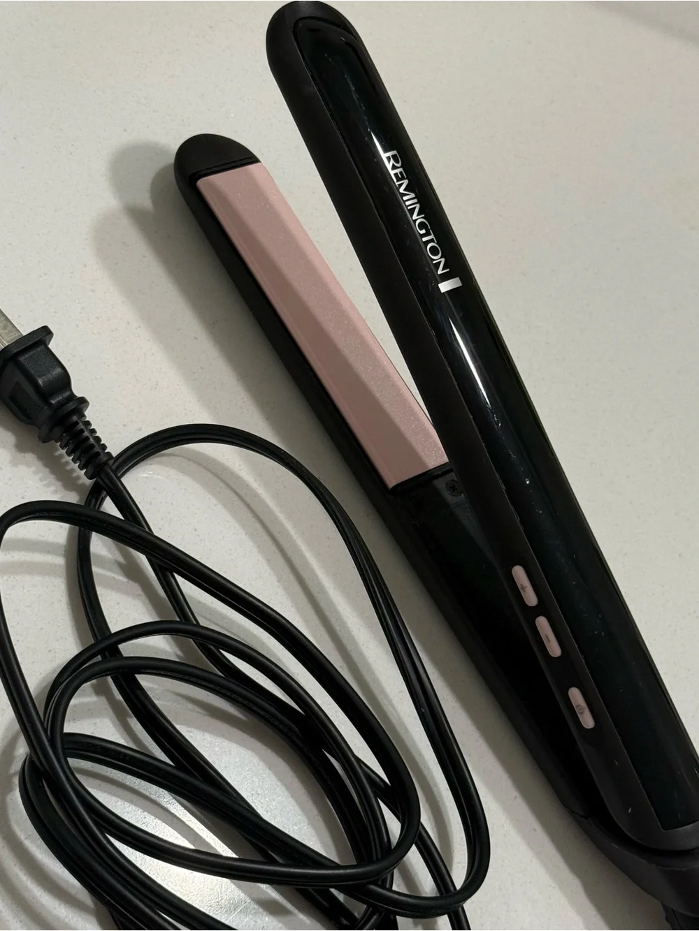 Remington S5500 1” Ceramic Flat Iron Hair Straightener Black Pink
